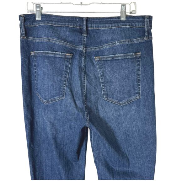 Frame Women's Raw Crop Mini Bootcut Jeans Aspire Raw After Mid Wash Size 32 - Picture 6 of 8